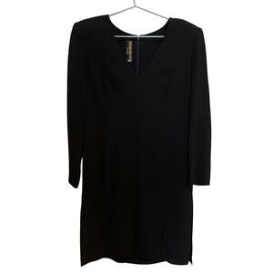 Tom and Linda Platt Black Vintage Cocktail Dress